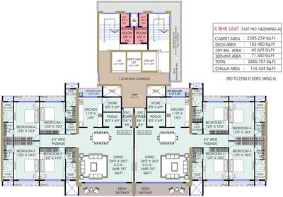 Project Image of 1582.0 - 2795.0 Sq.ft 3 BHK Apartment for buy in Downtown Avenue