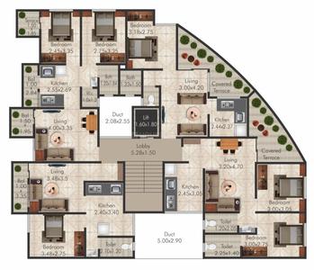 Project Image of 361.0 - 513.0 Sq.ft 1 BHK Apartment for buy in Svasti Chandrasuman