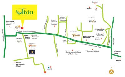 Project Image of 1125.0 - 1458.0 Sq.ft 2 BHK Apartment for buy in Sree Daksha Olivia