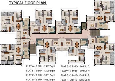 Project Image of 1081.0 - 1446.0 Sq.ft 2 BHK Apartment for buy in Coral Sanrock Heritage