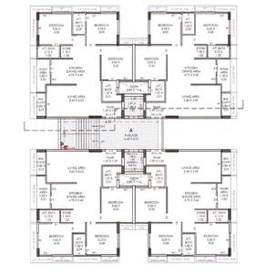 Project Image of 795.67 - 893.84 Sq.ft 3 BHK Apartment for buy in Uptown View