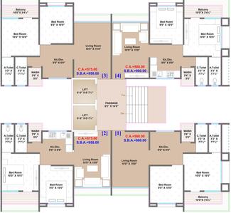 Project Image of 720.0 - 980.0 Sq.ft 1 BHK Apartment for buy in Aastha Bhakti Heights