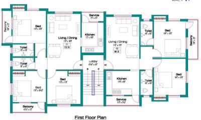 Project Image of 827.0 - 1123.0 Sq.ft 2 BHK Apartment for buy in Alankar Bharathii Nagar 2