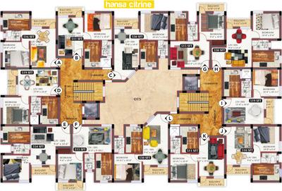 Project Image of 1022.0 - 1441.0 Sq.ft 2 BHK Apartment for buy in Hansa Gems Park