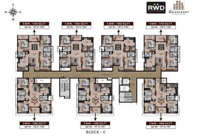 Project Image of 1046.0 - 2185.0 Sq.ft 2 BHK Apartment for buy in RWD Waterfront