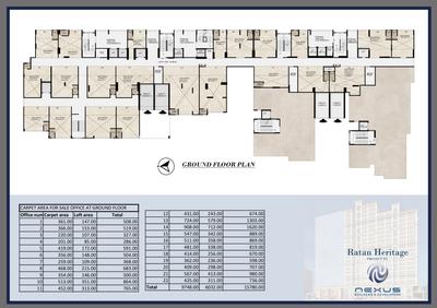 Project Image of 427.0 - 463.0 Sq.ft 1 BHK Apartment for buy in Nexus Ratan Heritage