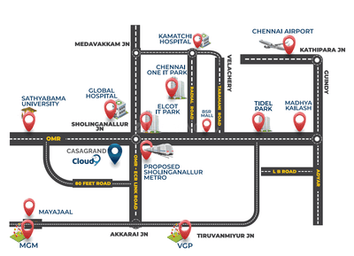 Project Image of 0.0 - 2370.0 Sq.ft 4 BHK Apartment for buy in Casagrand Cloud 9