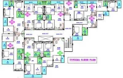 Project Image of 975.0 - 1210.0 Sq.ft 2 BHK Apartment for buy in Shrinath Sapphire