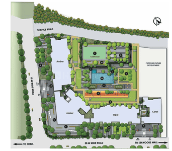 Project Image of 482.12 - 880.27 Sq.ft 2 BHK Apartment for buy in L And T Seawoods Topaz At West Square