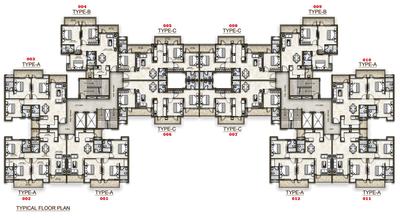 Project Image of 792.0 - 1090.0 Sq.ft 3 BHK Apartment for buy in Omaxe Aananda New Tower