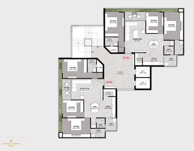 Project Image of 1084.79 - 1420.41 Sq.ft 3 BHK Apartment for buy in Nirman Bliss