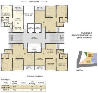 Project Image of 423.0 - 609.0 Sq.ft 1 BHK Apartment for buy in Gagan Panama Phase 1