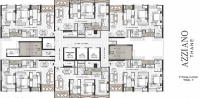 Project Image of 0.0 - 720.0 Sq.ft 2 BHK Apartment for buy in Rustomjee Azziano Wing F
