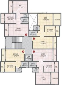Project Image of 0.0 - 655.0 Sq.ft 2 BHK Apartment for buy in Gopal Krishna Krishna Nisarga