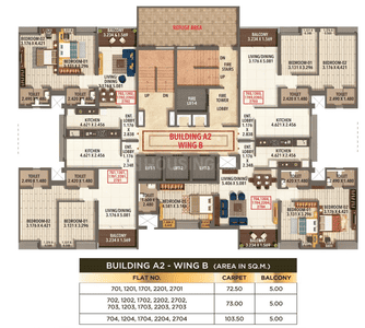 Project Image of 780.38 - 1114.06 Sq.ft 2 BHK Apartment for buy in Kumar Parc Residences A2