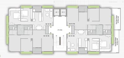 Project Image of 551.97 - 646.16 Sq.ft 2 BHK Apartment for buy in Team B Entice