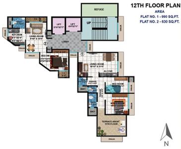 Project Image of 300.0 - 794.0 Sq.ft 1 BHK Apartment for buy in Rupji Swapnapurti