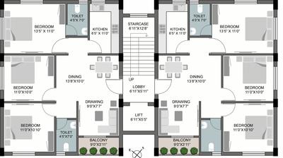 Project Image of 0.0 - 1350.0 Sq.ft 3 BHK Apartment for buy in Pilarise Kamala Palace