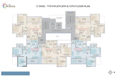 Project Image of 755.0 - 807.0 Sq.ft 2 BHK Apartment for buy in Vishal Belleza C Wing