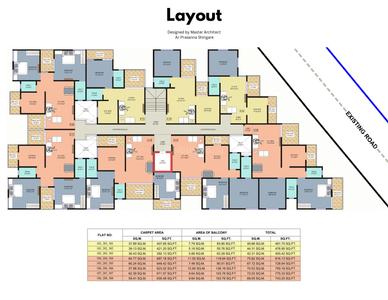 Project Image of 623.02 - 697.18 Sq.ft 2 BHK Apartment for buy in Raj Kunj