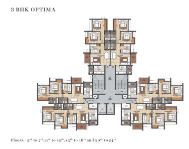 Project Image of 900 Sq.ft 3 BHK Apartment / Flat for sale in Dombivli East for Rs. 8800000