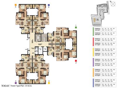 Project Image of 982.0 - 1333.0 Sq.ft 2 BHK Apartment for buy in Akshaya Today