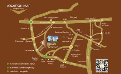 Project Image of 1203.0 - 2042.0 Sq.ft 2 BHK Apartment for buy in Riddhis Taranto