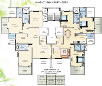 Project Image of 857.0 - 1647.0 Sq.ft 2 BHK Apartment for buy in Kakkad Madhuban A B And C