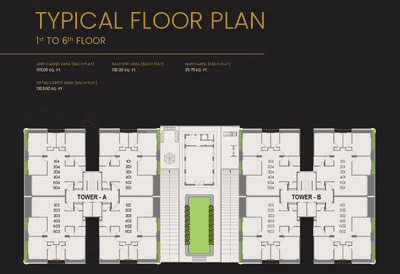 Project Image of 0.0 - 1303.0 Sq.ft 3 BHK Apartment for buy in Manorath 56