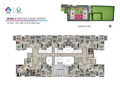 Project Image of 692.0 - 925.7 Sq.ft 2 BHK Apartment for buy in Goel Ganga Asmi