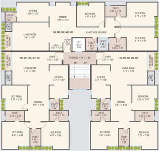 Project Image of 1231.0 - 1361.0 Sq.ft 3 BHK Apartment for buy in Praher Antriksh Trinity