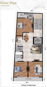 Project Image of 0.0 - 1400.0 Sq.ft 3 BHK Apartment for buy in Evermark Diamond Residency 2