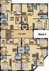 Project Image of 710.0 - 1045.0 Sq.ft 2 BHK Apartment for buy in SK Royal Ashiana