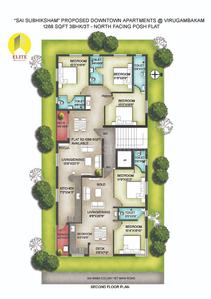Elite Sai Subhiksham Sai Subhiksham Cluster Plan for 2nd Floor 1