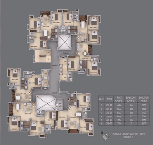 Project Image of 783.0 - 800.0 Sq.ft 2 BHK Apartment for buy in Signum Parkwoods Estate