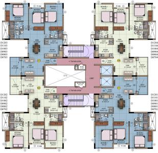 Project Image of 1055.0 - 1060.0 Sq.ft 3 BHK Apartment for buy in Mahindra Iris Court