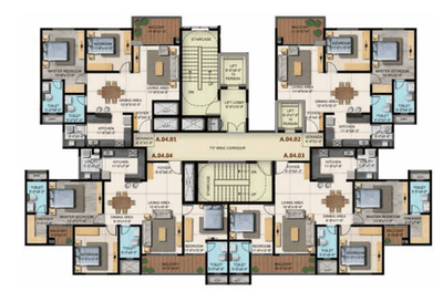 Project Image of 600.0 - 3150.0 Sq.ft 1 BHK Apartment for buy in Shriram Blue