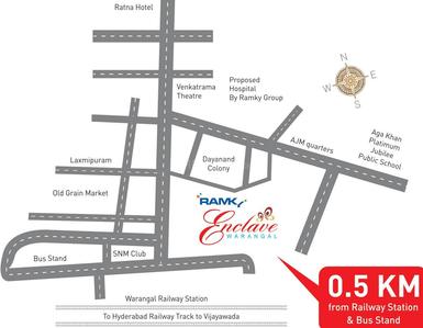 Project Image of 506.0 - 1515.0 Sq.ft 1 BHK Apartment for buy in Ramky Enclave Apartments