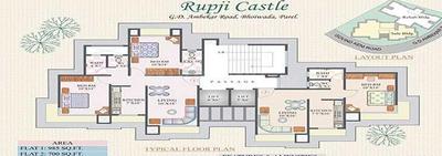 Project Image of 700.0 - 1030.0 Sq.ft 1 BHK Apartment for buy in Rupji Castle