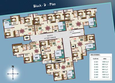 Project Image of 800.0 - 1000.0 Sq.ft 2 BHK Apartment for buy in Shri Janani Jananis Blossom