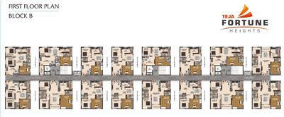 Project Image of 1025.0 - 1900.0 Sq.ft 2 BHK Apartment for buy in Teja Fortune Heights