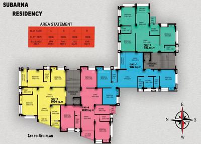 Project Image of 1314.0 - 1464.0 Sq.ft 3 BHK Apartment for buy in Subarna Residency