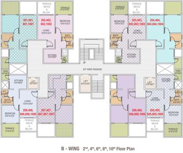 Project Image of 424.0 - 597.0 Sq.ft 1 BHK Apartment for buy in Shree Dharamaraj Raajlaxmi Greens A And B