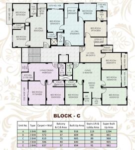 Project Image of 824.0 - 1294.0 Sq.ft 2 BHK Apartment for buy in AV Courtyard