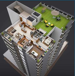 Project Image of 0.0 - 1183.71 Sq.ft 3 BHK Apartment for buy in Shivanta Skyview