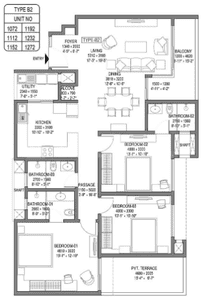 Project Image of 2013 Sq.ft 3 BHK Apartment / Flat for sale in RR Nagar for Rs. 31500000