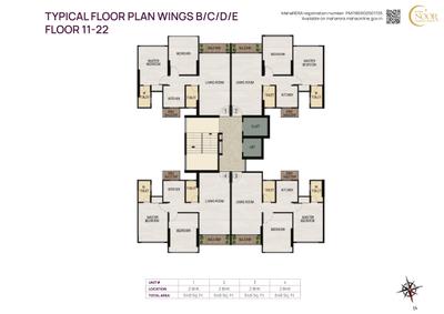 Project Image of 648.0 - 796.96 Sq.ft 2 BHK Apartment for buy in SAYBA NOOR
