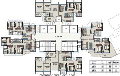 Project Image of 589.0 - 1254.0 Sq.ft 2 BHK Apartment for buy in Kanakia Future City C