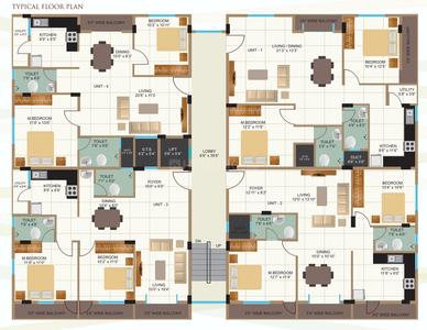 Project Image of 1150.0 - 1200.0 Sq.ft 2 BHK Apartment for buy in The Silver Square One