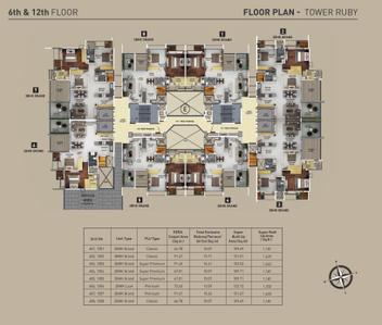 Project Image of 828.0 - 1890.0 Sq.ft 2 BHK Apartment for buy in Purva Aspire